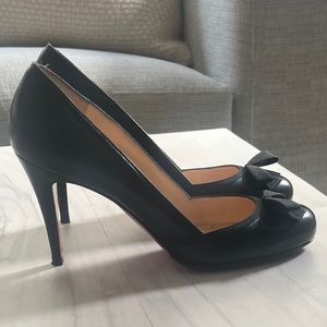 Christian Louboutin Black Leather Heels